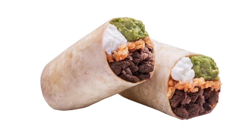 Super Burrito loaded with toppings